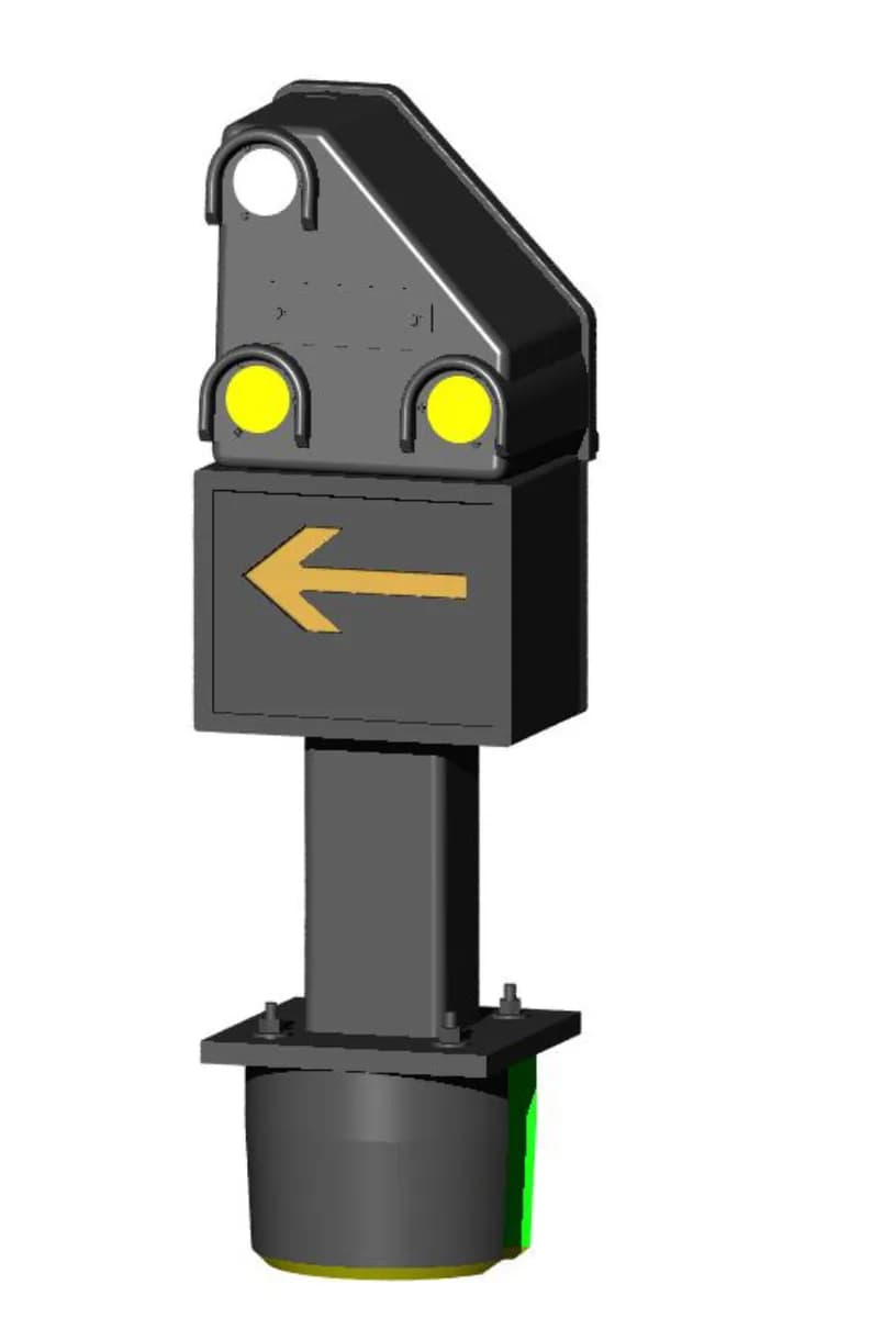 Zwergsignal LHA 1003  mit Richtungspfeil